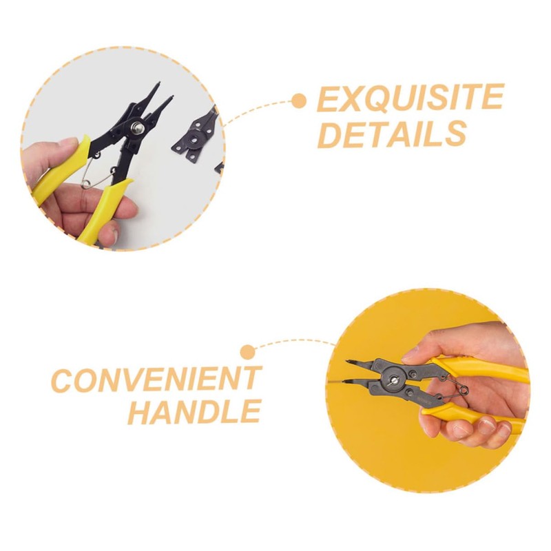 COHEALI 1 Set Heavy Duty Circlip Pliers Precision Spring Loaded