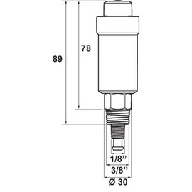 Flamco Flexvent Float Aerator, Quick Bleeder R1/2 27740
