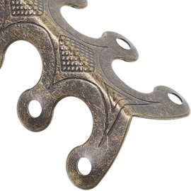 Protector de Esquinas Aleación Vintage Protección de Bordes y Orificios Preperforados, Paquete de 20 Piezas para Cajas de Madera y Baúles para Mejoras Hogar
