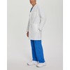 Landau Essentials Relaxed Fit 5-Pocket 4-Button Mid-Length Lab Coat for