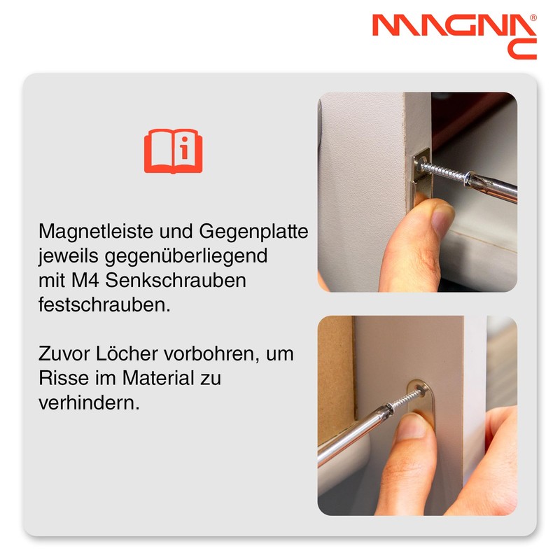 Magna-C® Magnetic Catch | Pack of 4 | Ultra Flat