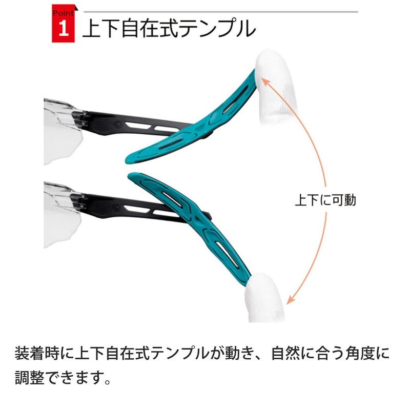 [ミドリ安全] ビジョンベルデ 保護めがね 作業用 両面曇り止め UVカット VS106F