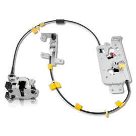 AUTOKAY 6L3Z-18264A01-B Left Driver Side Rear Door Lock Latch & Cable Fits for Ford F150 Extended Cab Pickup 2004 2005 2006 2007 2008 RE# 8L3Z-18264A01-B Upper & Lower Locking Latches Assembly