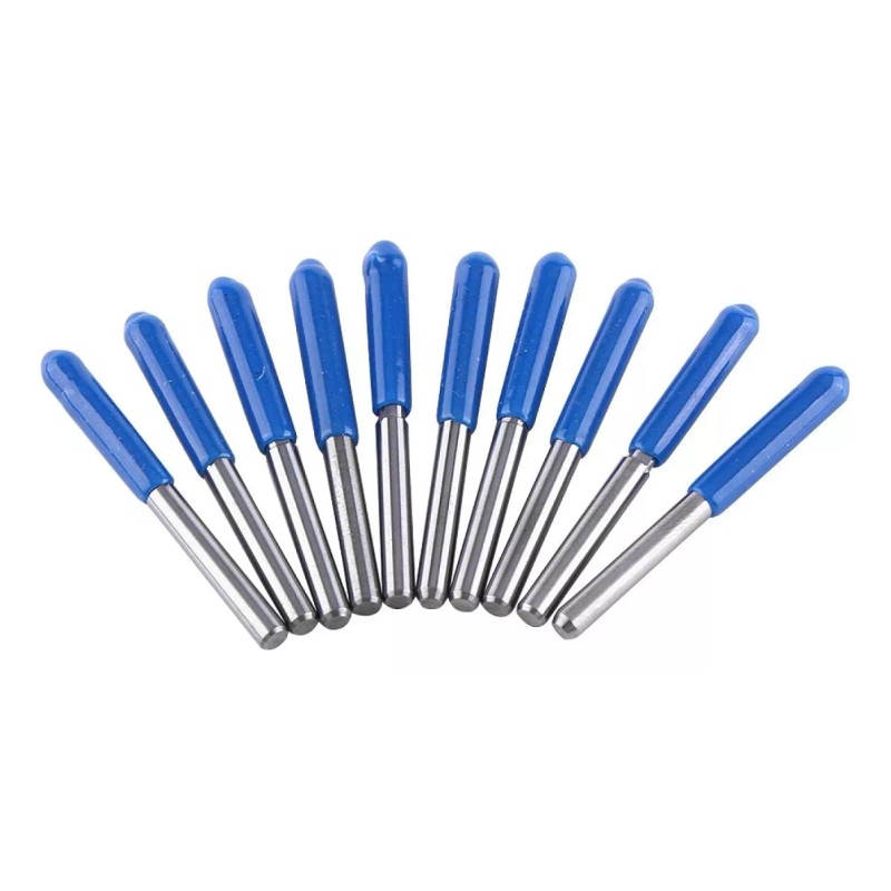 Set 10 Piezas Brocas Fresas Para Fresadora Cnc 1/8 3.175mm