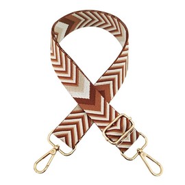 PTNKUIIY Adjustable Shoulder Strap for Bags 3.8 cm Bag Straps for Changing, Colourful Shoulder Strap with Carabiner 72-130 cm Carry Strap for Shoulder Bags Handbags Strap Brown