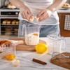 Unbreakable Plastic Measuring Cups (5-Piece Set), Food-Grade Measuring Jugs, 1/2/4/8/16-Cup