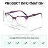 Eyekepper Cateyes Damen Lesebrille (Lila-Transparent, 2.00)