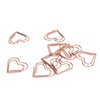 100Pcs Paper Clips Rose Gold Unique Shape Electroplating Process Lightweight
