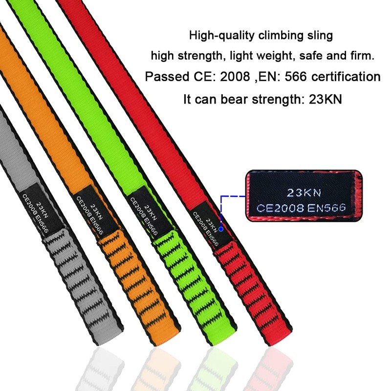 Nylon Climbing Sling, 18 mm Nylon Sling Runner for Climbing,