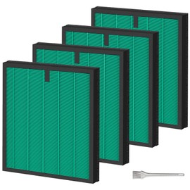 4 Pack HY4866 Air Purifier Replacement Filter Compatible with MORENTO HY4866 WESTHEY HY4866 Air Purifier and YIOU M1 Air Cleaner Pet Dander Version HY4866 Replacement Filter Green