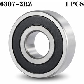 6307-2RZ Bearings, 35x80x21mm Ball Bearing 6307RZ Double Rubber Sealed Shielded Bearing ID 35mm, OD 80mm, Thickness 21mm Ball Bearing, Professional High-Speed Deep Groove Ball Precision Motor Bearings