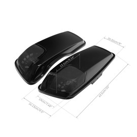 XFMT 5" x 7" Saddlebag Speaker Lids W/Grills Fit for Harley Touring FLT FLHT FLHTCU FLHRC Road King Road Glide Street Glide Electra Glide Ultra-Classic 2014-2023