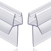 2-Pack Butecare Frameless Shower Door Bottom Seal with Long Sweep