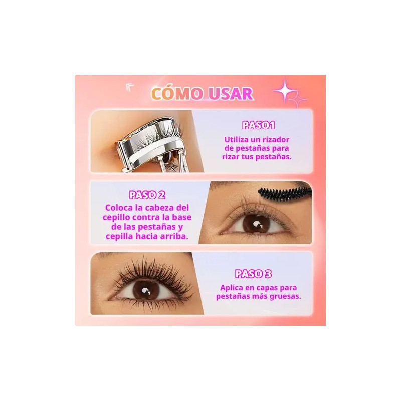 Minimeli Máscara De Pestañas Waterproof Y Volumen 24h