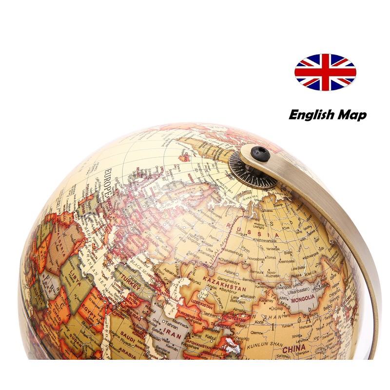 Exerz Antique Globe Dia 5.5-inch Mini Globe - English Map