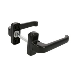 Amig - Rosettes Door Handle Set | Epsilon Model | Aluminium | 5`2" x 2´8" | 0,3" Square | Colour: Black