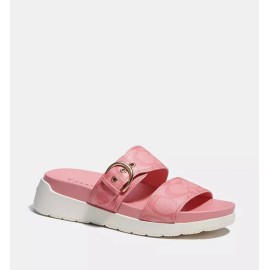 Coach Gwen Signature Sandal Size 8.5B Color Pink/Lemonade. NIB C8925 Runs Large