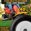 13x5.00-6 Flat Free Tire and Wheel with 3/4" & 5/8"