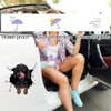 Fabisup Dachshund Riss 3D Car Sticker Decoration for SUV Windows,