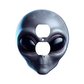 Off The Wall Plates - Placa de pared decorativa clásica de acrílico gris Alien