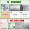 Fasbeu Silver Waterproof Suction Cup Hooks, 8-Pack Heavy Duty Stainless