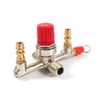 Double Outlet Tube Air Compressor Switch Base Regulator Valve Zinc