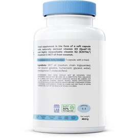 Osavi Vitamin D3 + K2, 2000IU + 100mcg - 120 softgels