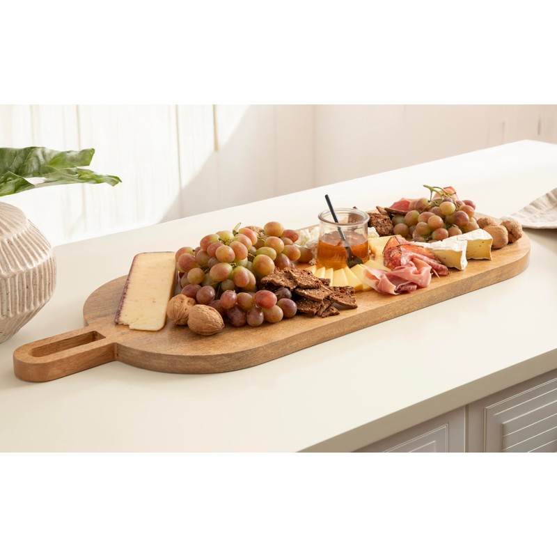 Kate and Laurel Staven Transitional Capsule Serving Board; 30 x