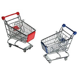 Mini Shopping cart for decorative storage