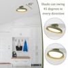 BISAMIYA Modern LED 12.6 inch Ceiling Light, Adjustable Semi Flush