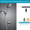 Umyder Handheld Shower Head with ON/OFF Switch,Detachable 8 Mode High