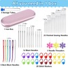 CAABISO 66 PCS Large Eye Sewing Needles Blunt Needles Kit,