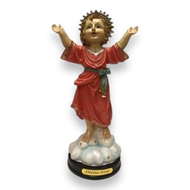 Divino Niño de Jesus, Divine Child Jesus 12" Resin Figurine – Religious Statue