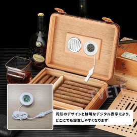 TVETE Digital Hygrometer Thermometer, Mini Thermometer, Hygrometer, with Probe, Indoor/Outdoor Temperature and Humidity, High Precision, Digital Thermometer, Hygrometer, Embedded Type, LED Digital