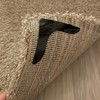 Reusable Anti-Slip Fixing Pads for Carpets & Rugs Sticker V-Line 4pcs 10ea