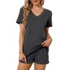 RUBZOOF Pajamas for Women Shorts Set Casual V Neck Short
