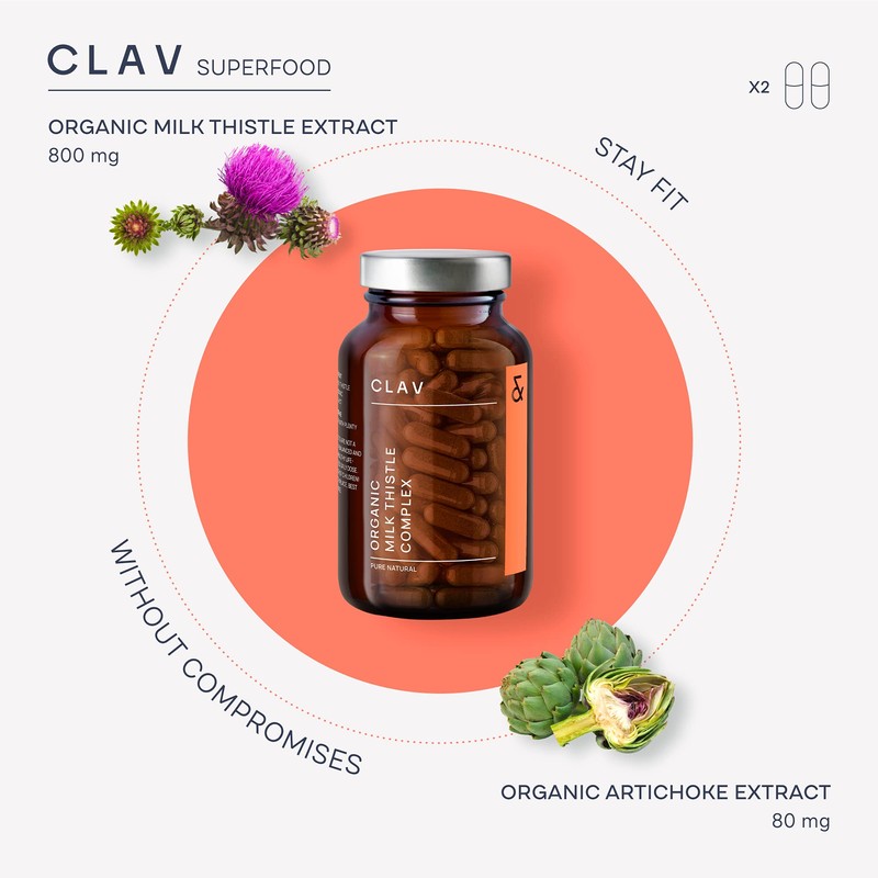 Organic Milk Thistle & Artichoke Extract Complex High Strength -