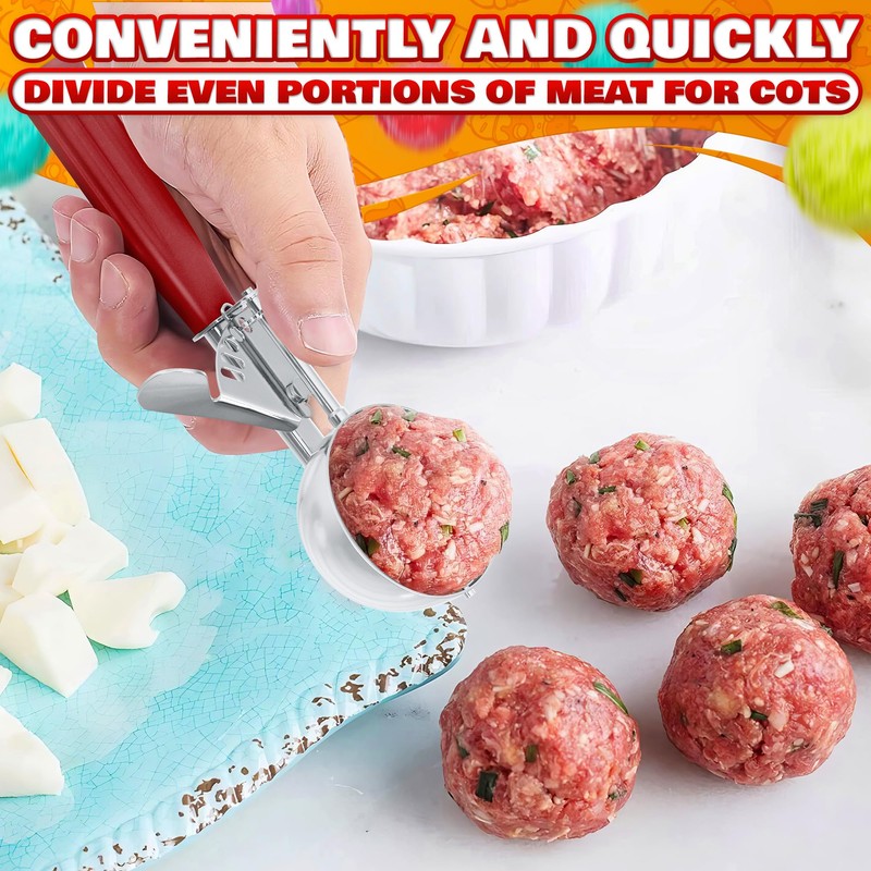 1.33oz Ice Cream Scoop with Trigger #24 - Stainless Steel