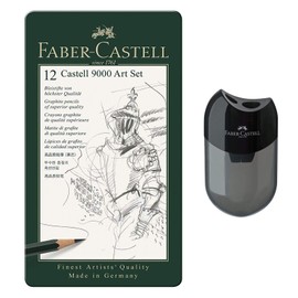 Faber-Castell 119065 – Pencil Castell 9000, Set of 12 Art Set, Contents 8B – 2H