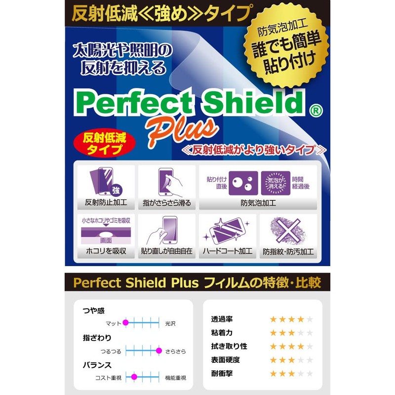 PDA工房 クロミ スマホ ワイド 対応 PerfectShield Plus 保護 フィルム [画面用/ふち用]