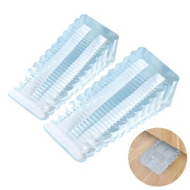 Door Stopper, Door Stopper, Closer, Rubber Door Stopper, Transparent, Handy, Windproof, Anti-collision, Sliding Door Lock, Rubber Door Stopper, For Babies, Pets, Cats, Openings, Set of 2