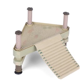 Turtle, Reptiles Floating Basking Decorative Frog Pier Terrapin Dock with Ramp Ladder Terrarium Ornament for Aquatic Animals Small Reptile Pets