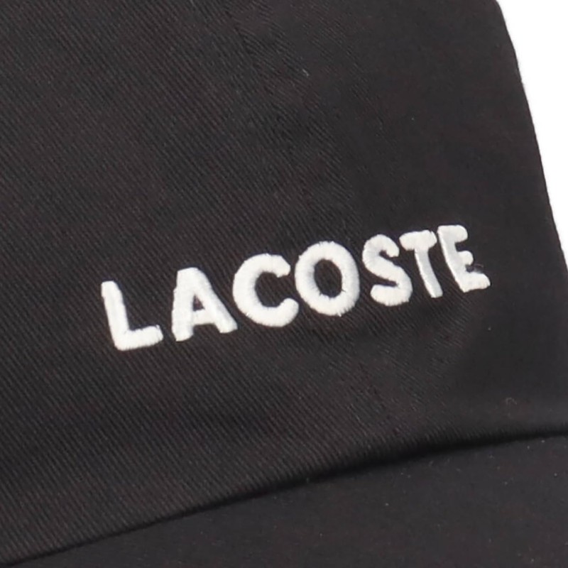 Lacoste Logo Cotton Basic Cap Logo Cotton Basic Cap (Black)
