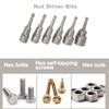 Nut Driver Bit 9mm, 65mm Length, 1/4 inch Hex Shank,