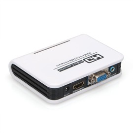 Megulla MG-H2V100 HDMI to VGA converter with 3.5mm Stereo Audio output, HDMI HD Input to VGA Output Adapter
