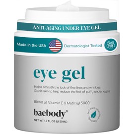 Baebody Under-Eye Gel - Advanced Cooling Under-Eye Cream For Dark Circles and Puffiness - Anti Aging and Hydrating - Beauty Gifts for Women (50 ml/1.7 fl oz)
