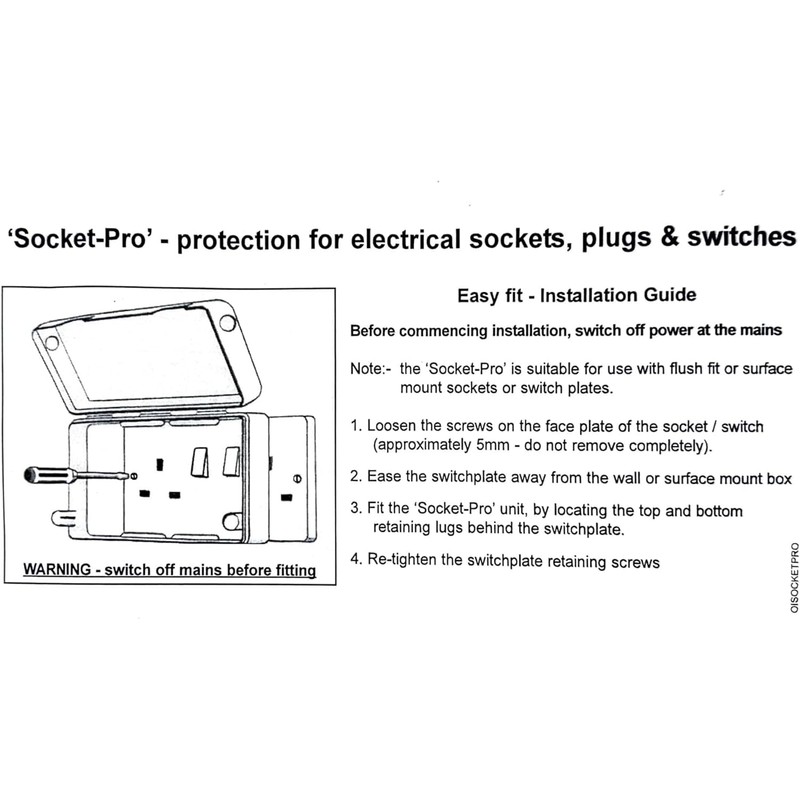 BabySecurity Electric Plug Socket Cover (4 Pack, Double) Prevents Tampering