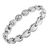 Magnetic Bracelets for Women, Stainless Steel Leaf Links, Fashion Design
