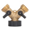 2 Way Ball Valve Durable Brass Plastic Valve Switch 3/4in
