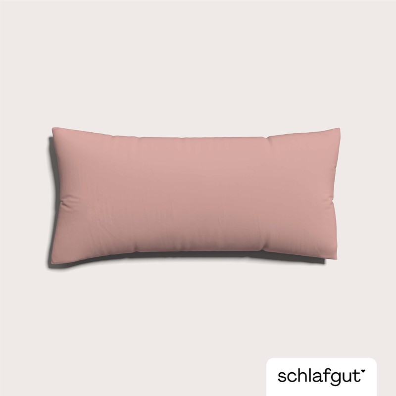 schlafgut Knitted Jersey Cushion Cover 40 x 80 cm Purple